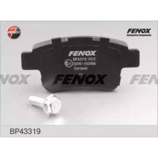 Колодки тормозные задние дисковые к-кт Fenox BP43319 фото