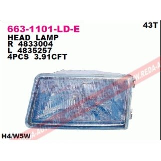 Фара передн прав IVECO: DAILY 30-10,35-12,40-10,45-12,49-12,59-12 90-00 фото