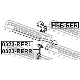 Стойка заднего стабилизатора правая FEBEST 0323-RERR фото