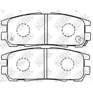 Колодки тормозные задние дисковые к-кт NiBK PN4299 фото