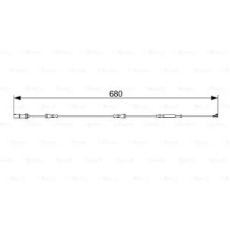 Датчик износа колодок BOSCH _1 987 473 568 фото