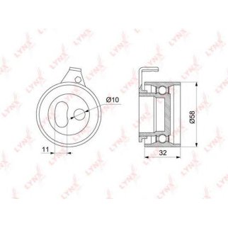 Ролик ГРМ LYNXauto PB1217 фото