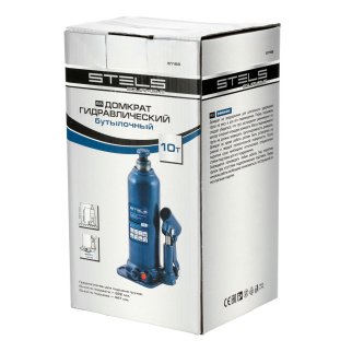 Домкрат бутылочный 10т гидравлический подъем 222-447 ммSTELS фото 9