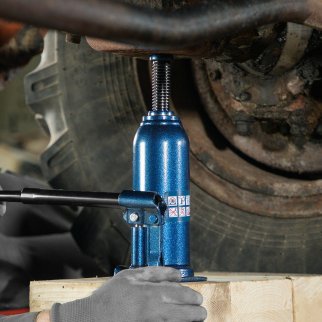 Домкрат бутылочный 10т гидравлический подъем 222-447 ммSTELS фото 13