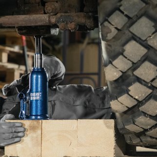 Домкрат бутылочный 10т гидравлический подъем 222-447 ммSTELS фото 1