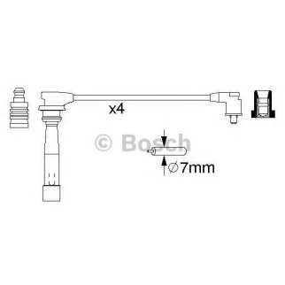 Провода высокого напряж. к-кт BOSCH 0 986 356 970 фото
