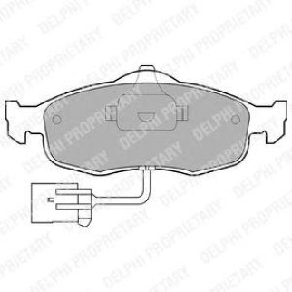 Колодки тормозные передние к-кт DELPHI LP781 фото