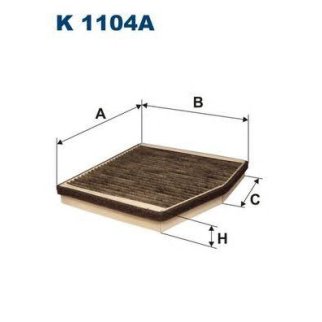 Фильтр салона FILTRON K 1104A фото