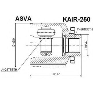 ШРУС внутренний ASVA KAIR-250 фото
