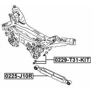 Болт с эксцентриком ремкомплект NISSAN QASHQAI J10E FEBEST 0229-T31-KIT фото 2