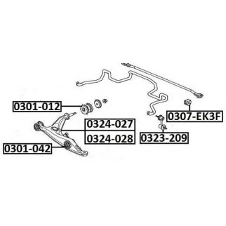 Рычаг передний правый ASVA 0324-027 фото