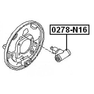 Цилиндр тормозной рабочий L=R NISSAN Almera N16/Primera P11 FEBEST 0278-N16 фото 2 Цилиндр тормозной рабочий L=R NISSAN Almera N16/Primera P11 FEBEST 0278-N16 фото 2