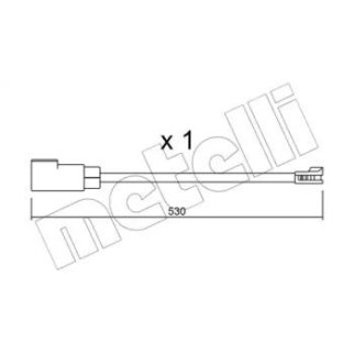 Датчик износа колодок METELLI _SU.340 фото