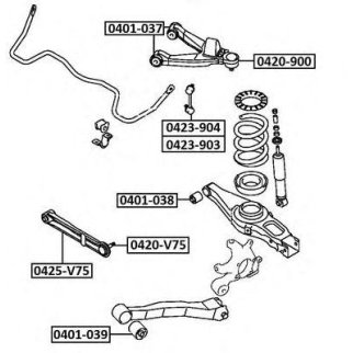 ТЯГА СТАБИЛИЗАТОРА ЗАДНЯЯ ПРАВАЯ фото