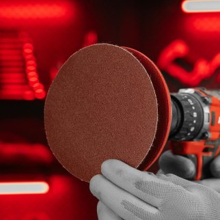 Круг абразивный на ворсовой подложке под "липучку", P 120, 125 мм, 10шт MATRIХ фото 6