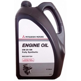 MZ320724 Масло моторное MITSUBISHI Engine Oil Fully Synthetic SN/GF-5 SAE 0W-20 (4л) фото