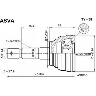 ШРУС внешний перед фото