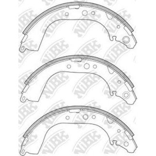 Колодки барабанные к-кт NiBK FN2305 фото