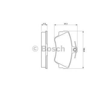 Колодки тормозные передние к-кт BOSCH 0 986 460 989 фото