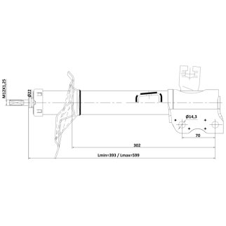 Амортизатор задний FEBEST 02110-005RL фото 2