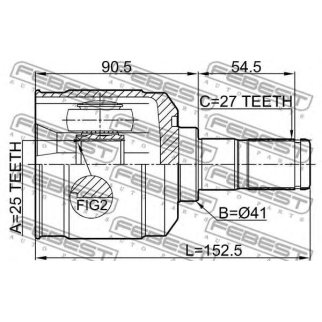 ШРУС внутренний FEBEST 1211-SANFE24 фото
