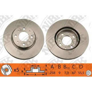 Диск тормозной передний для Volvo 850 фото