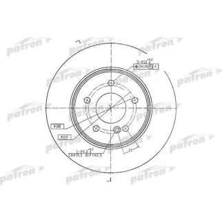 Диск тормозной PATRON PBD4134 фото