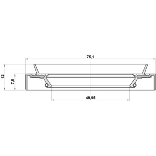 Сальник ступичный задний 52x75x7.5x12 фото 2