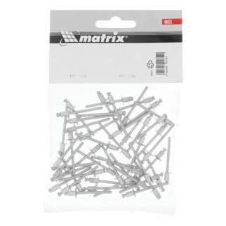 MATRIX 40631 Заклепки вытяжные 4,0x6мм алюминиевые 50шт фото 1