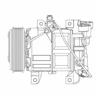 LCAC 1432_компрессор кондиционера! Nissan X-Trail T32 2.5i фото 3