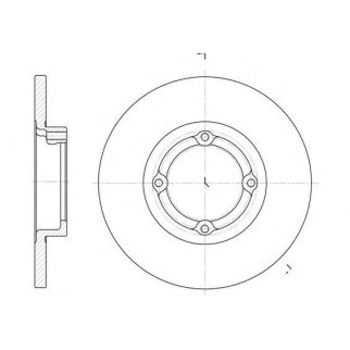 6606.00_диск тормозной передний! Daewoo Matiz 0.8/1.0 98> фото