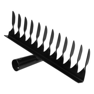 Грабли стальные 320 мм, 12 витых зубьев, без черенка, витые СИБРТЕХ фото 2