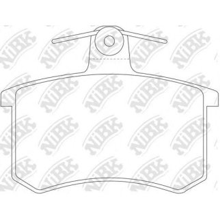 Колодки тормозные задние к-кт NiBK PN0017 фото