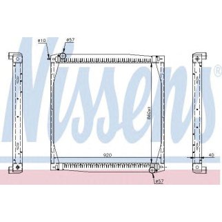 Радиатор основной Nissens 64069A фото