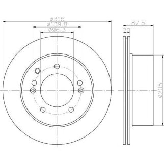 Диск тормозной задний MINTEX MDC1798 фото
