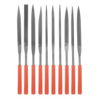 Набор надфилей 180х5мм 10шт. пластиковые рукоятки MATRIX фото