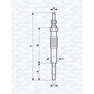 Свеча накаливания MAGNETI MARELLI _062900027304 фото