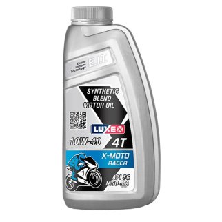 Масло моторное LUXE 4-так. X-Moto Racer JASO-MA 10W40 1л фото