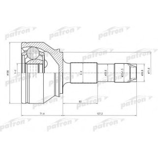 Шрус привода PATRON PCV4598 фото