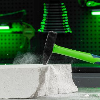 СИБРТЕХ 10325 Молоток слесарный, 600 г, фиберглассовая обрезиненная рукоятка фото 1