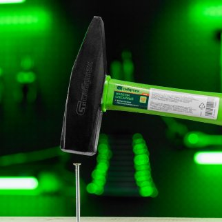 СИБРТЕХ 10325 Молоток слесарный, 600 г, фиберглассовая обрезиненная рукоятка фото 7