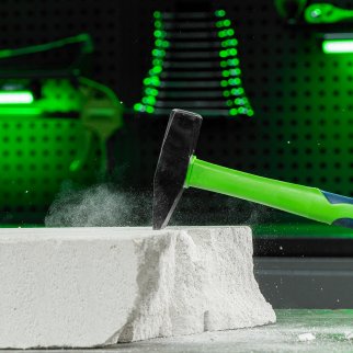 СИБРТЕХ 10325 Молоток слесарный, 600 г, фиберглассовая обрезиненная рукоятка фото 1