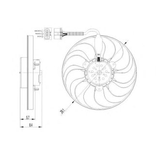 47398_вентилятор охлаждения! Audi A3 1.8T 98> фото