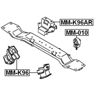 Опора КПП левая FEBEST MM-010 фото 2