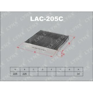 LAC-205C Фильтр салонный LYNXauto фото