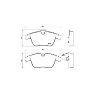 Колодки тормозные передние к-кт brembo P 36 022 фото