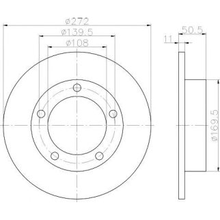 Диск тормозной ВАЗ-2121,2123 (1шт.) TEXTAR фото