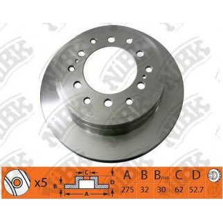 Диск тормозной NiBK RN1531 фото