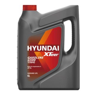 Масло моторное Hyundai Xteer Gasoline G500 SL 10W-40 6 л 1061044 фото