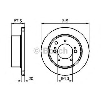 Диск тормозной KIA: SORENTO 02- фото